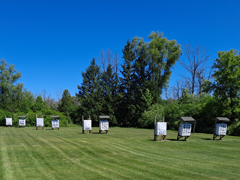 Archery target stations