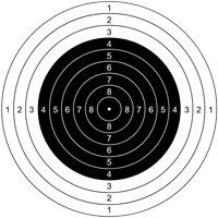 10 Meter Rifle Target